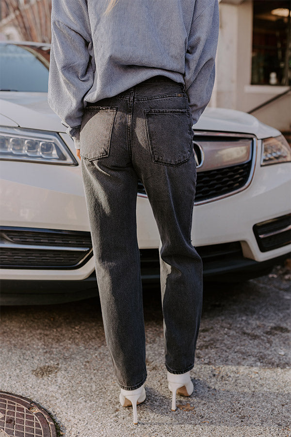 KanCan Jackson High Waist Distressed Jean in Vintage Black