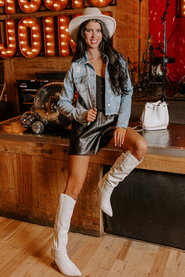 Risen The Emilia Distressed Denim Jacket