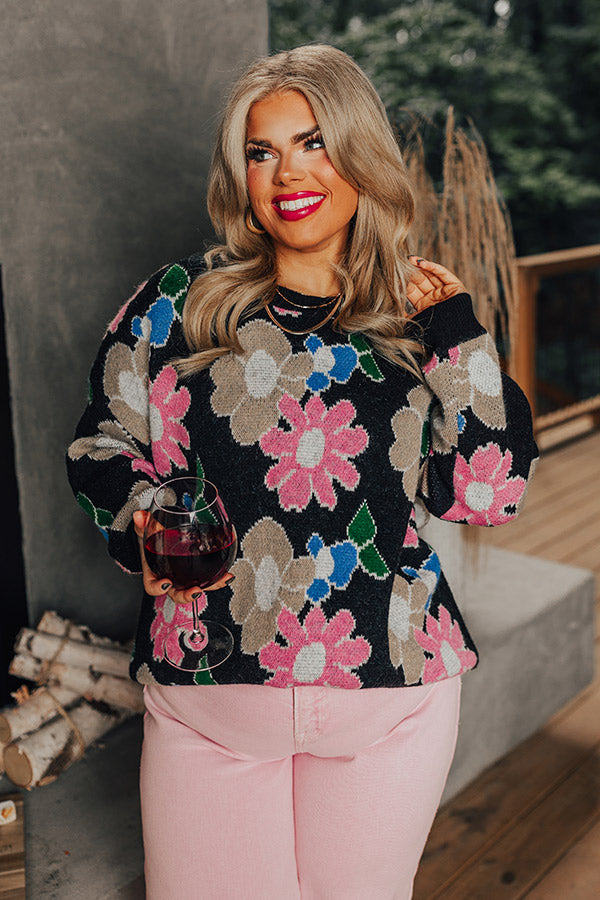 Sweet Sayings Knit Sweater Curves