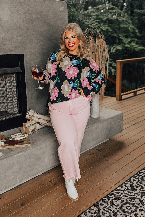 Sweet Sayings Knit Sweater Curves