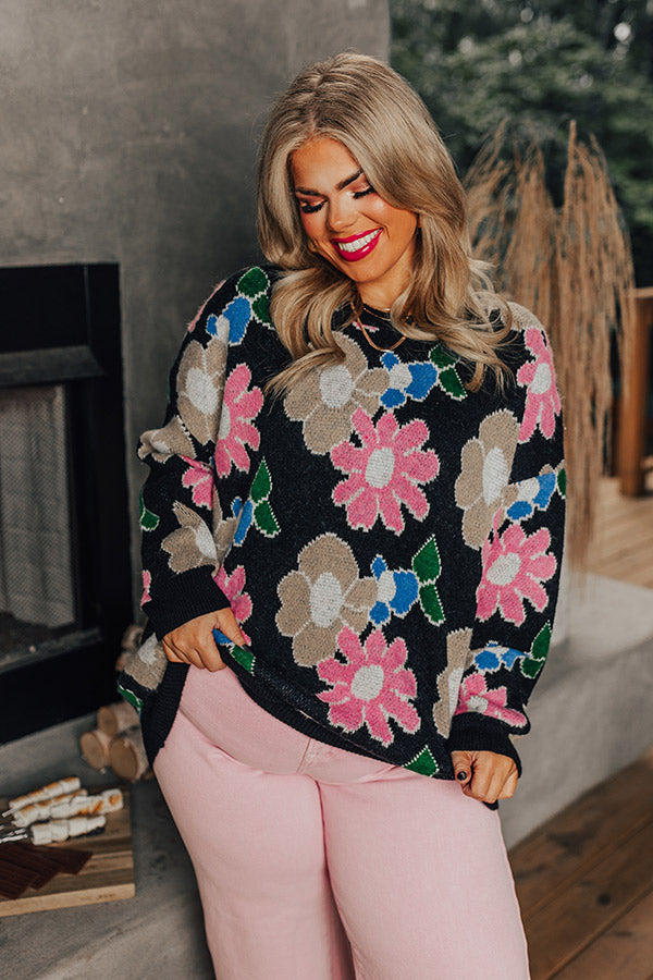 Sweet Sayings Knit Sweater Curves