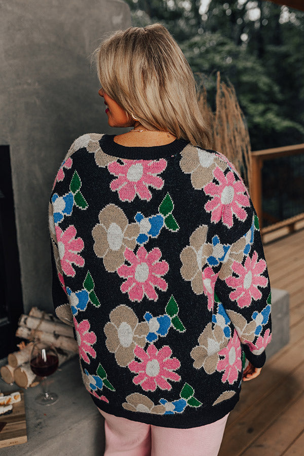 Sweet Sayings Knit Sweater Curves