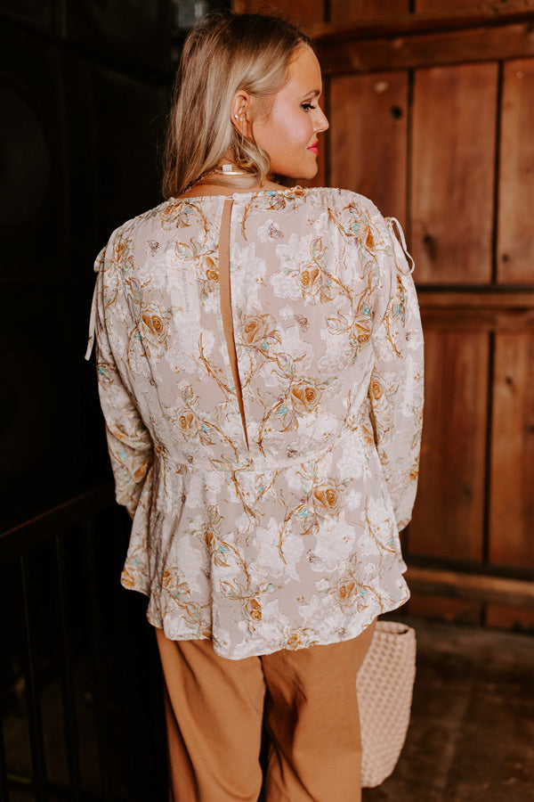 Sweetest Anticipation Floral Top Curves