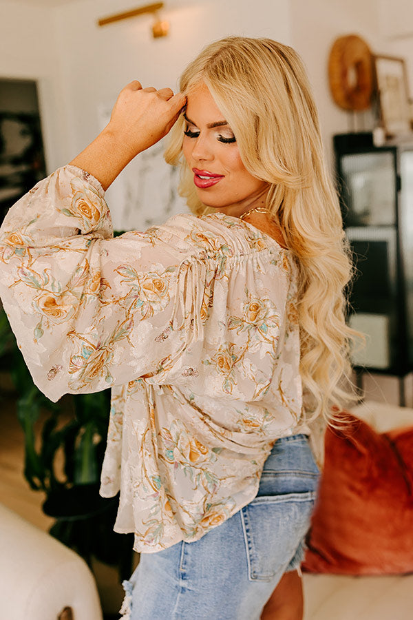 Sweetest Anticipation Floral Top Curves