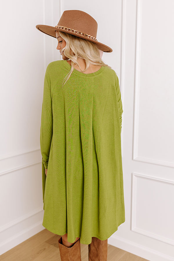 New Chapter Tunic Dress In lime