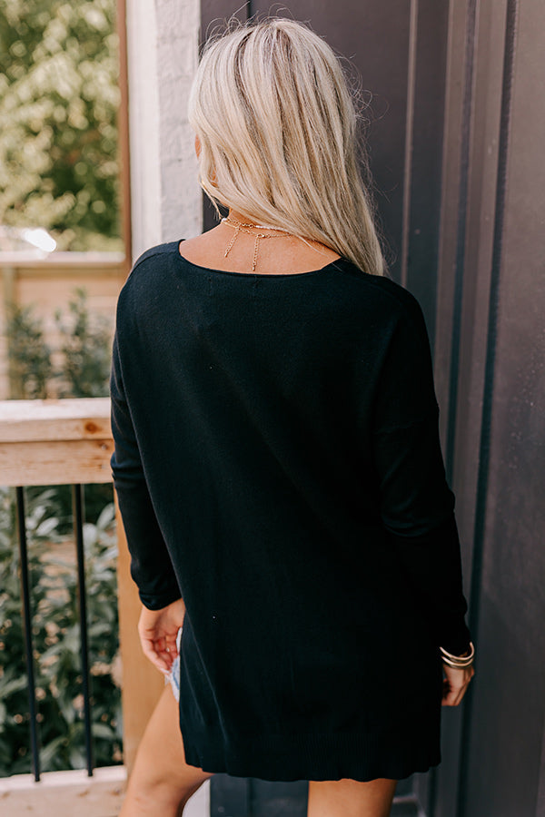 Napa Chill Shift Sweater in Black