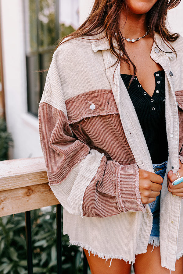 Cabin Parkway Corduroy Jacket in Beige
