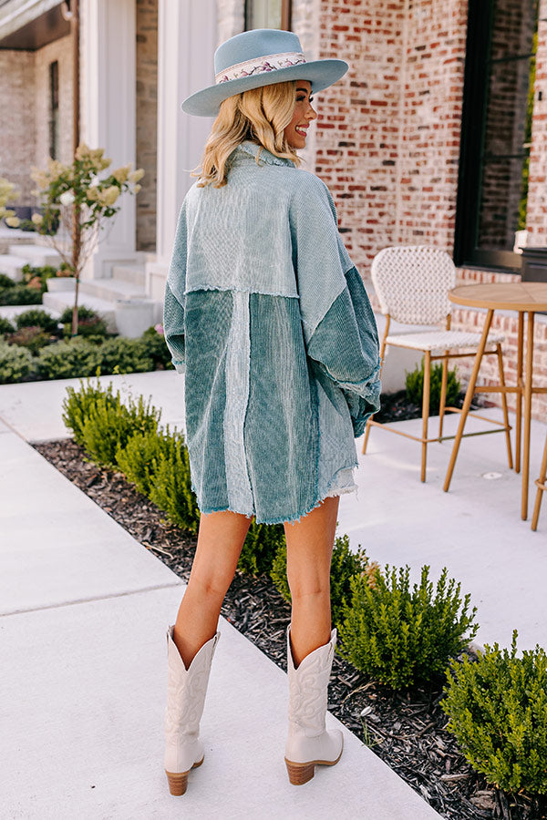 Cabin Parkway Corduroy Jacket in Teal