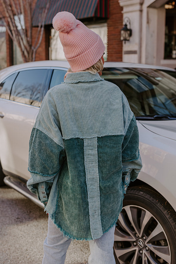 Cabin Parkway Corduroy Jacket in Teal