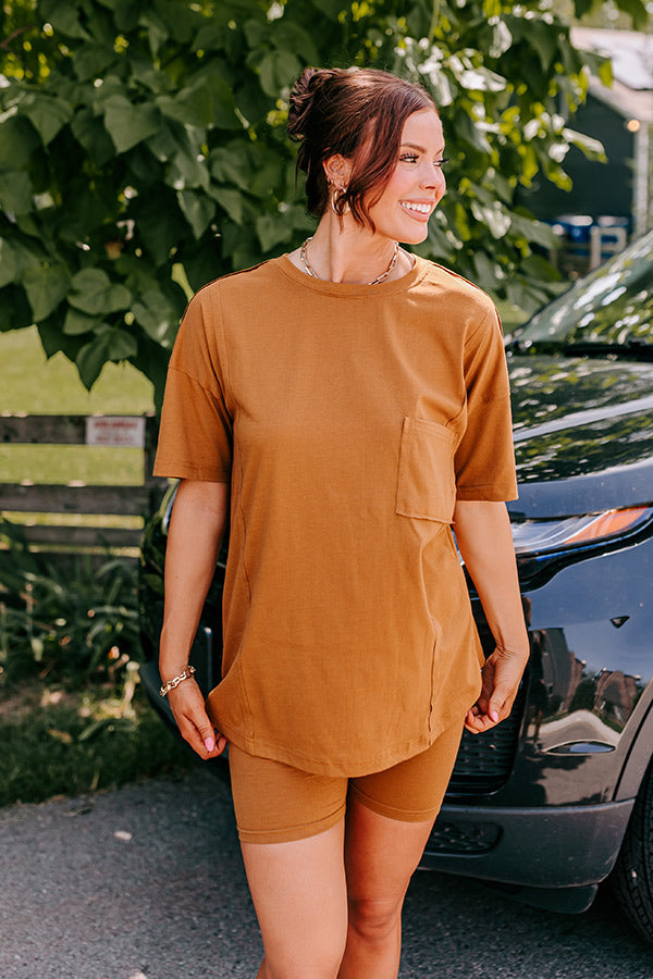 Stay Updated Shift Tee In Copper