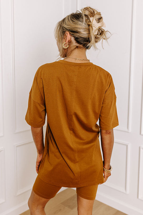 Stay Updated Shift Tee In Copper