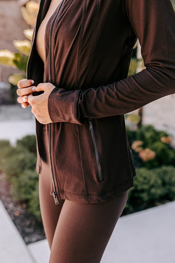 Active Vibe Butter Soft Jacket In Espresso