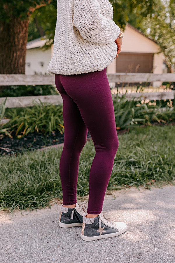 Strong Spirit High Waist Butter Soft Legging In Royal Plum