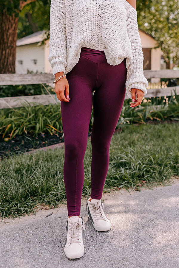 Strong Spirit High Waist Butter Soft Legging In Royal Plum