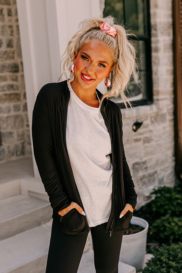 Active Vibe Butter Soft Jacket In Black