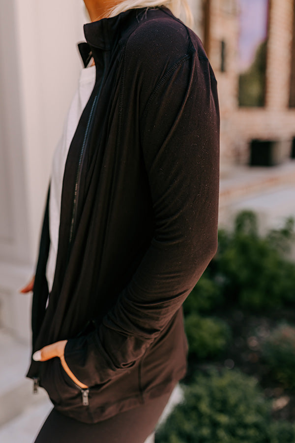 Active Vibe Butter Soft Jacket In Black