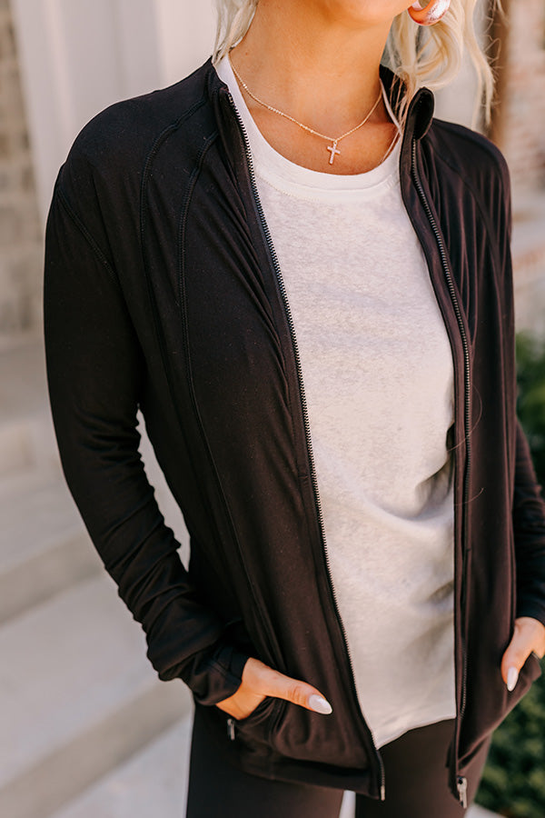 Active Vibe Butter Soft Jacket In Black