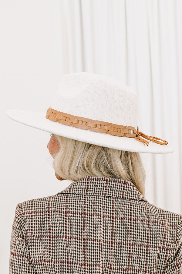 Sweet Charisma Felt Fedora In Birch