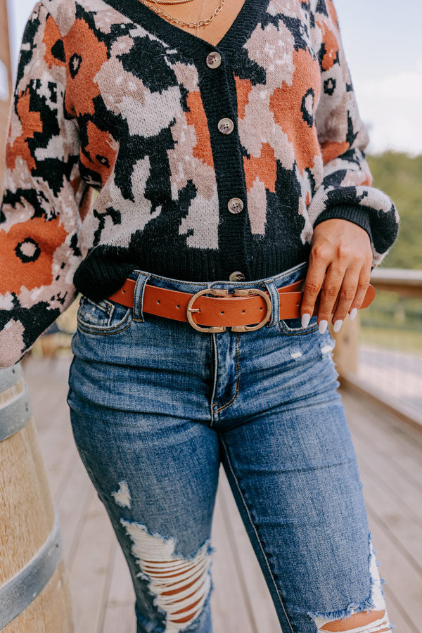 Beyond A Memory Faux Leather Belt In Maple