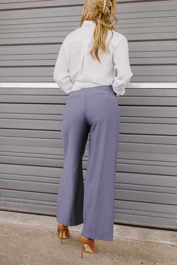 The Donatella High Waist Trousers In Riverside