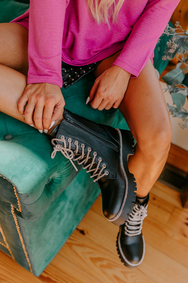 The Willow Faux Leather Combat Boot