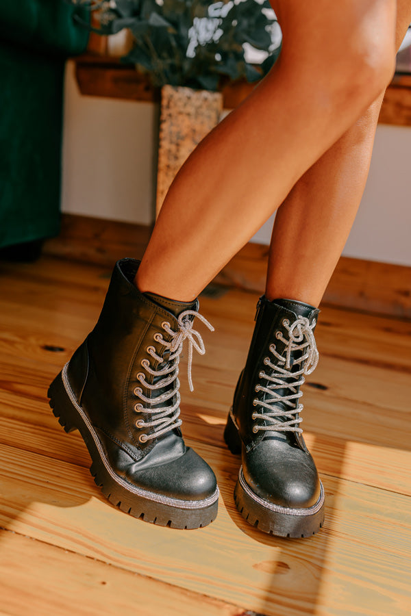 The Willow Faux Leather Combat Boot
