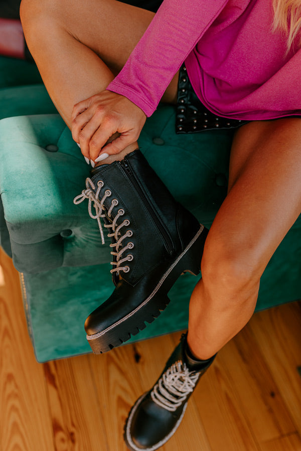 The Willow Faux Leather Combat Boot
