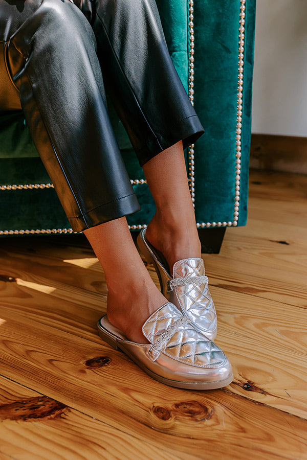 The Donatella Metallic Mule Loafer