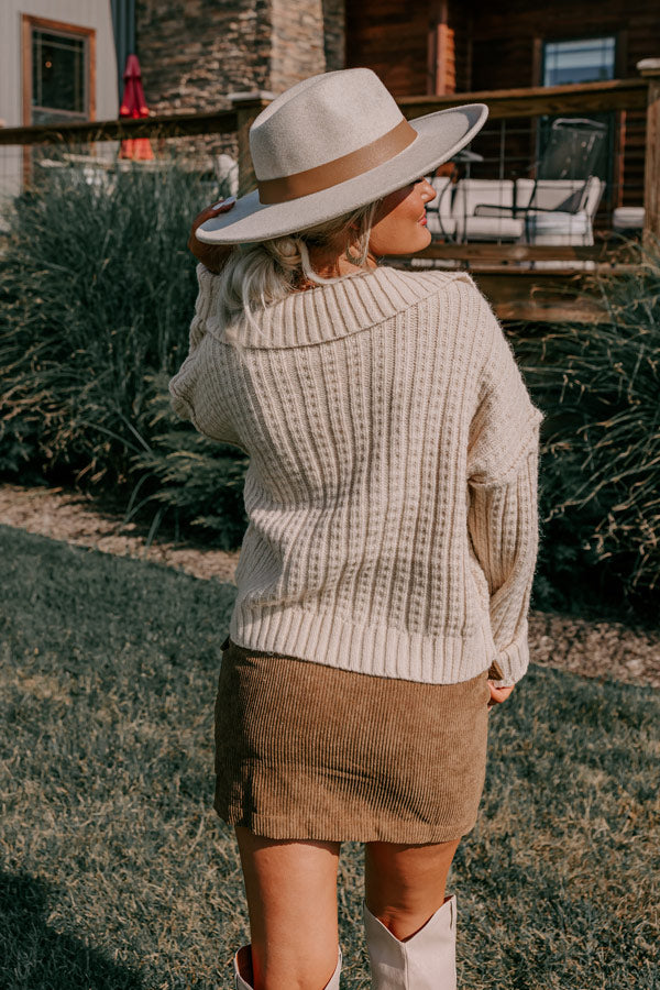 Meet Me By The Bonfire Cable Knit Sweater