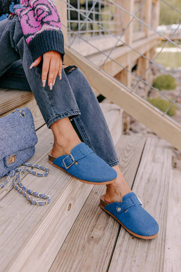 The Carolina Clog In Dark Wash