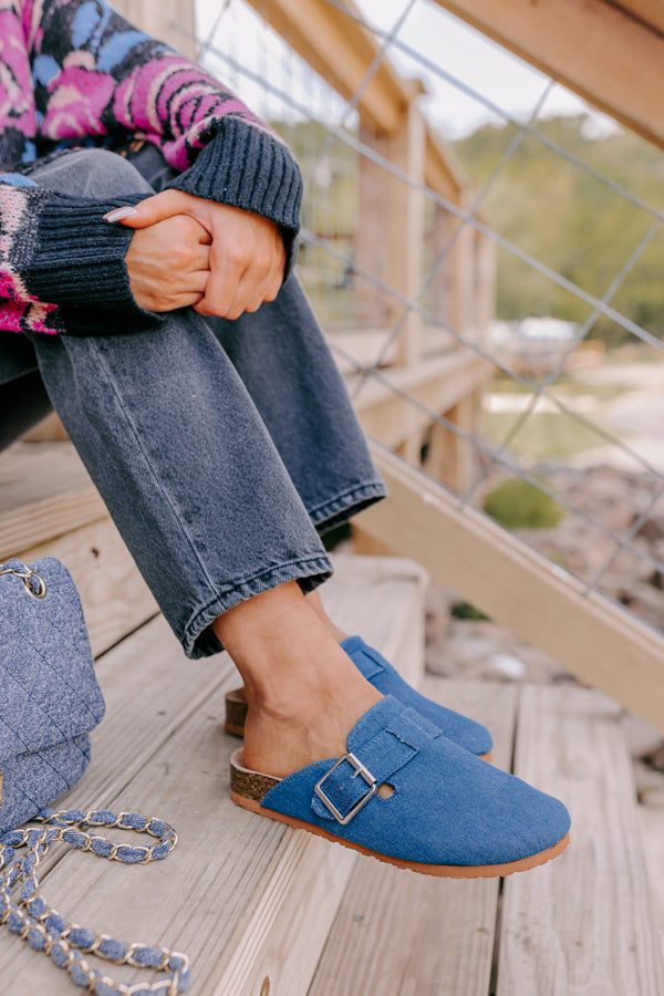 The Carolina Clog In Dark Wash