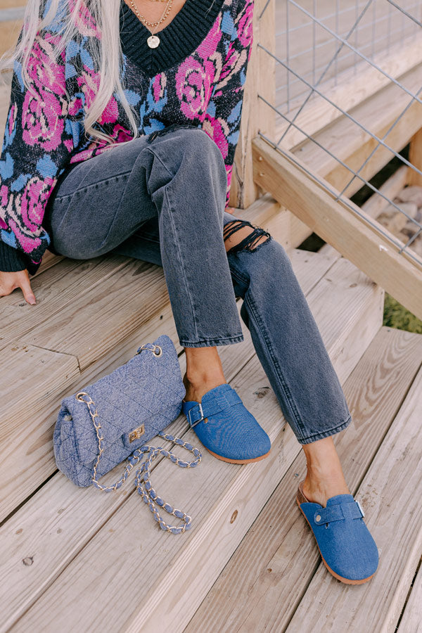 The Carolina Clog In Dark Wash