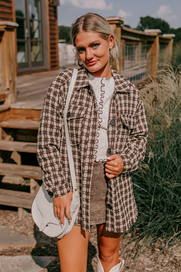 Caffeine Crush Checkered Jacket