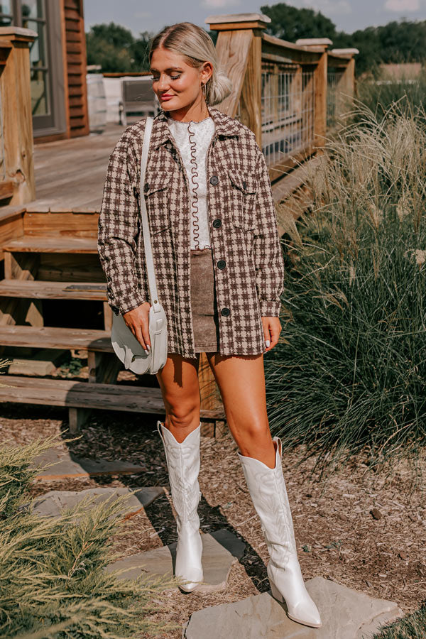 Caffeine Crush Checkered Jacket