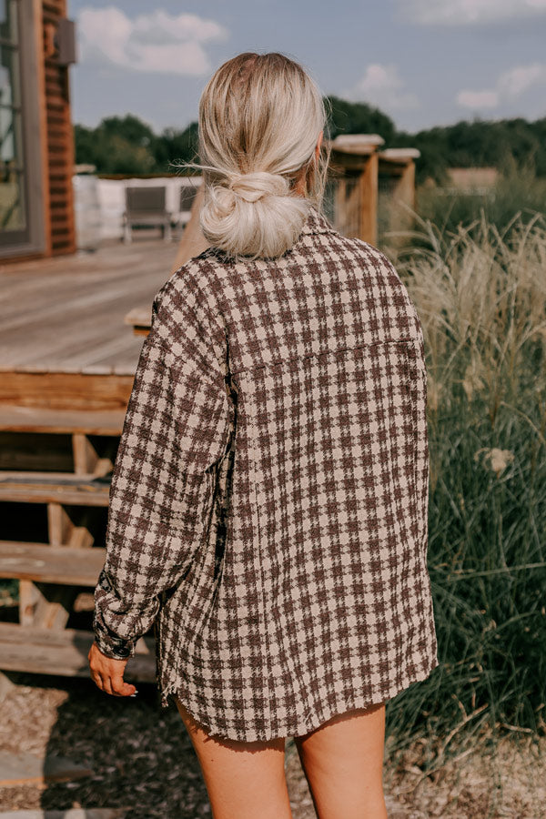 Caffeine Crush Checkered Jacket