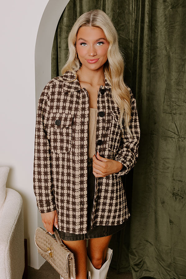 Caffeine Crush Checkered Jacket