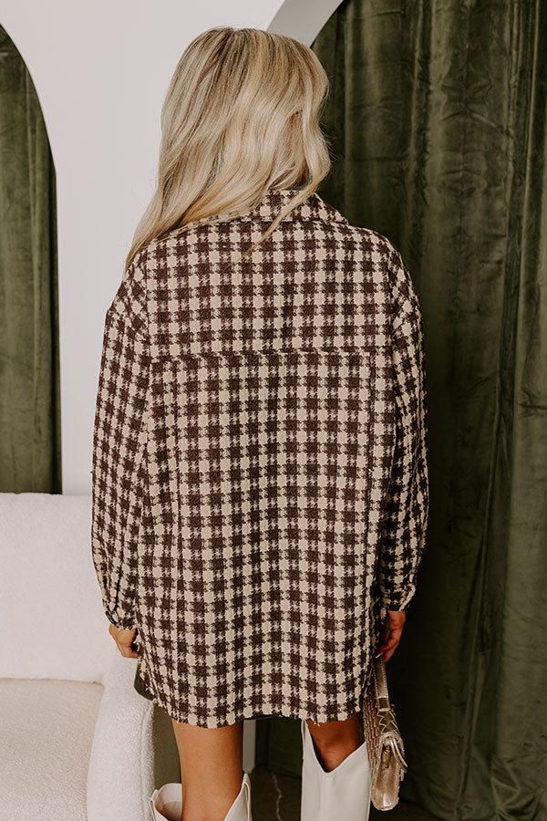 Caffeine Crush Checkered Jacket