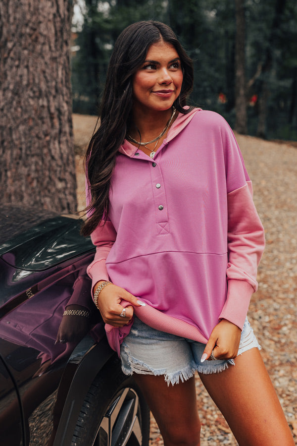 Buttercup Kisses Hoodie In Blush