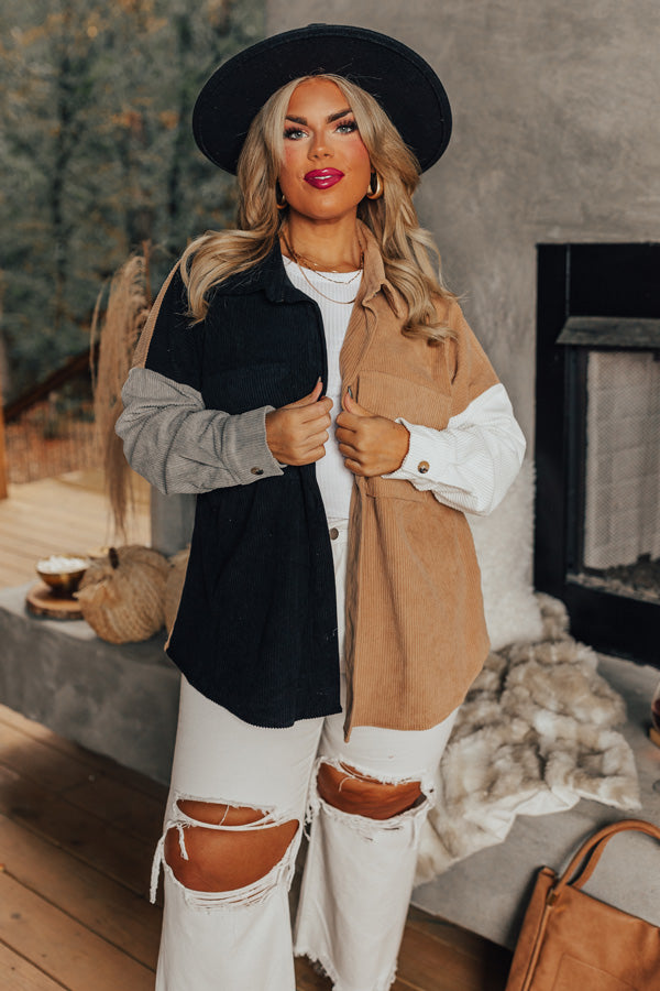Kindness Above All Corduroy Jacket Curves