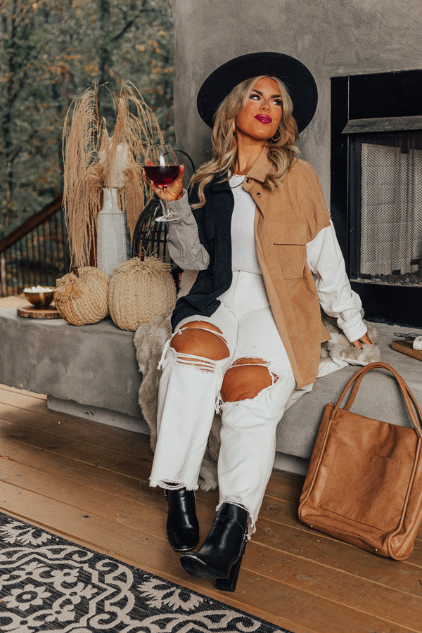 Kindness Above All Corduroy Jacket Curves