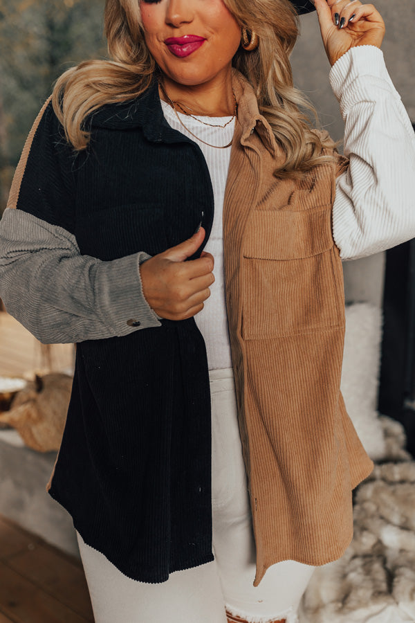 Kindness Above All Corduroy Jacket Curves