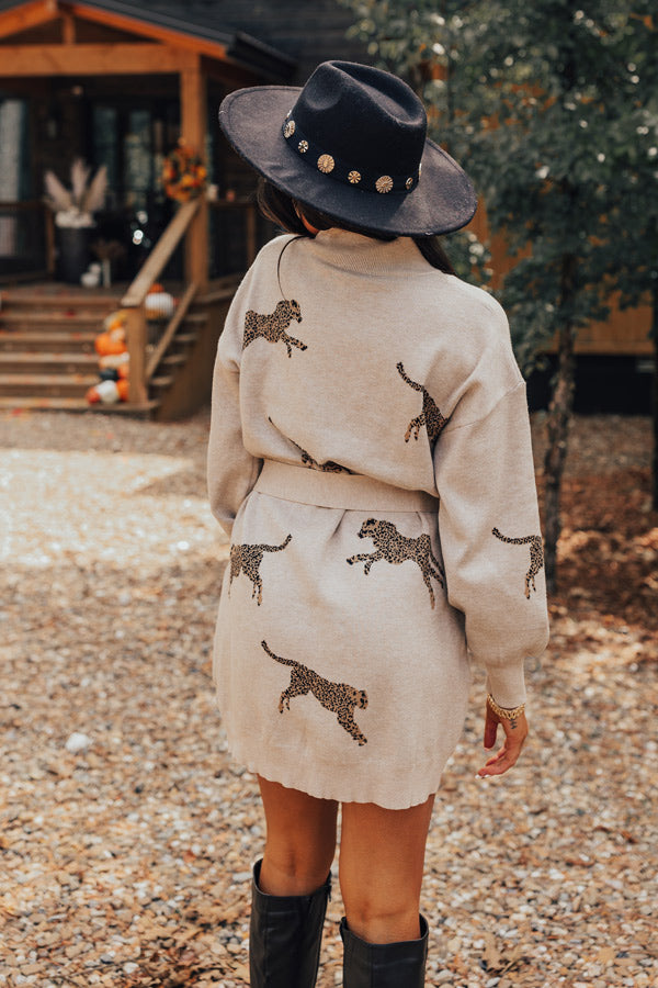 Fiercely In Love Sweater Dress In Birch