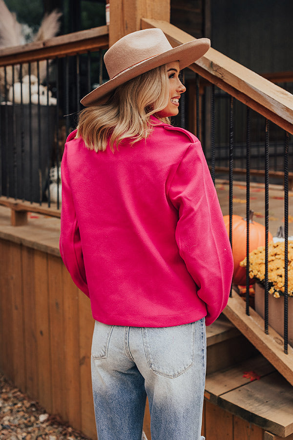 Simply Grand Jacket in Hot Pink