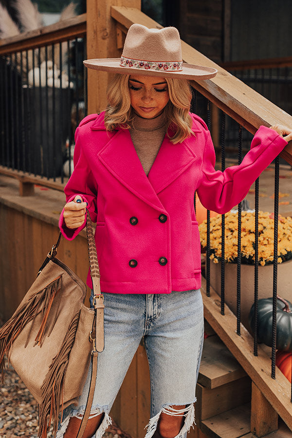 Simply Grand Jacket in Hot Pink