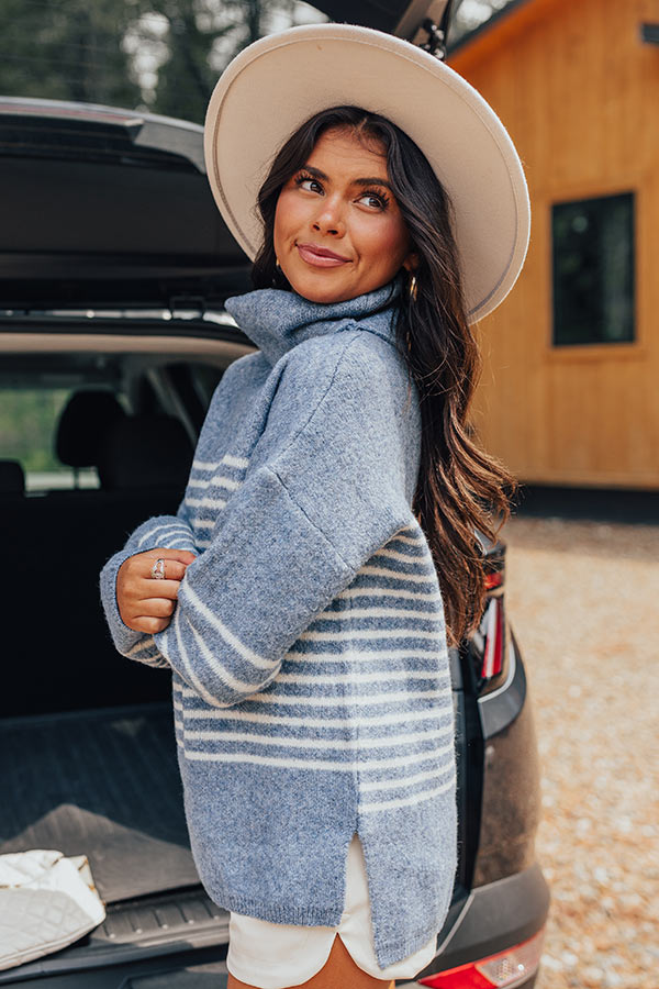 Cozy Fall Morning Stripe Sweater