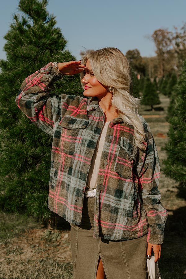 Plush Comfort Plaid Jacket