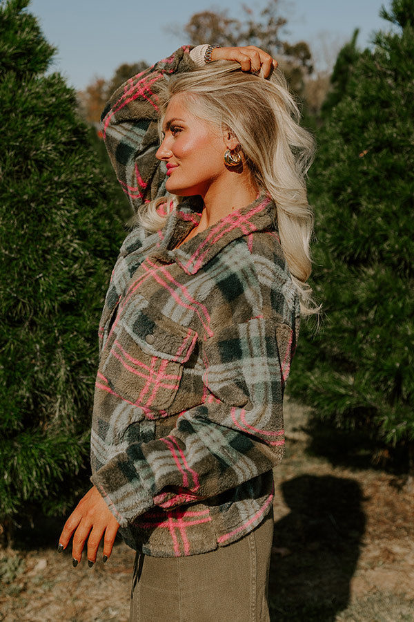 Plush Comfort Plaid Jacket