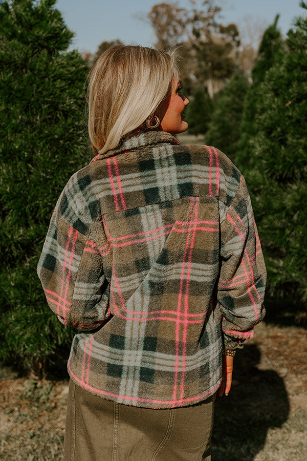 Plush Comfort Plaid Jacket