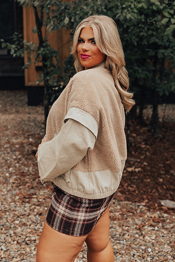 Chestnuts Roasting Sherpa Jacket Curves