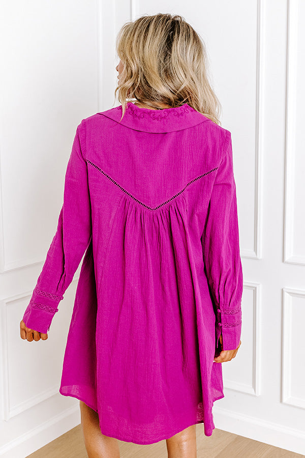 Memory Mile Embroidered Shift Dress